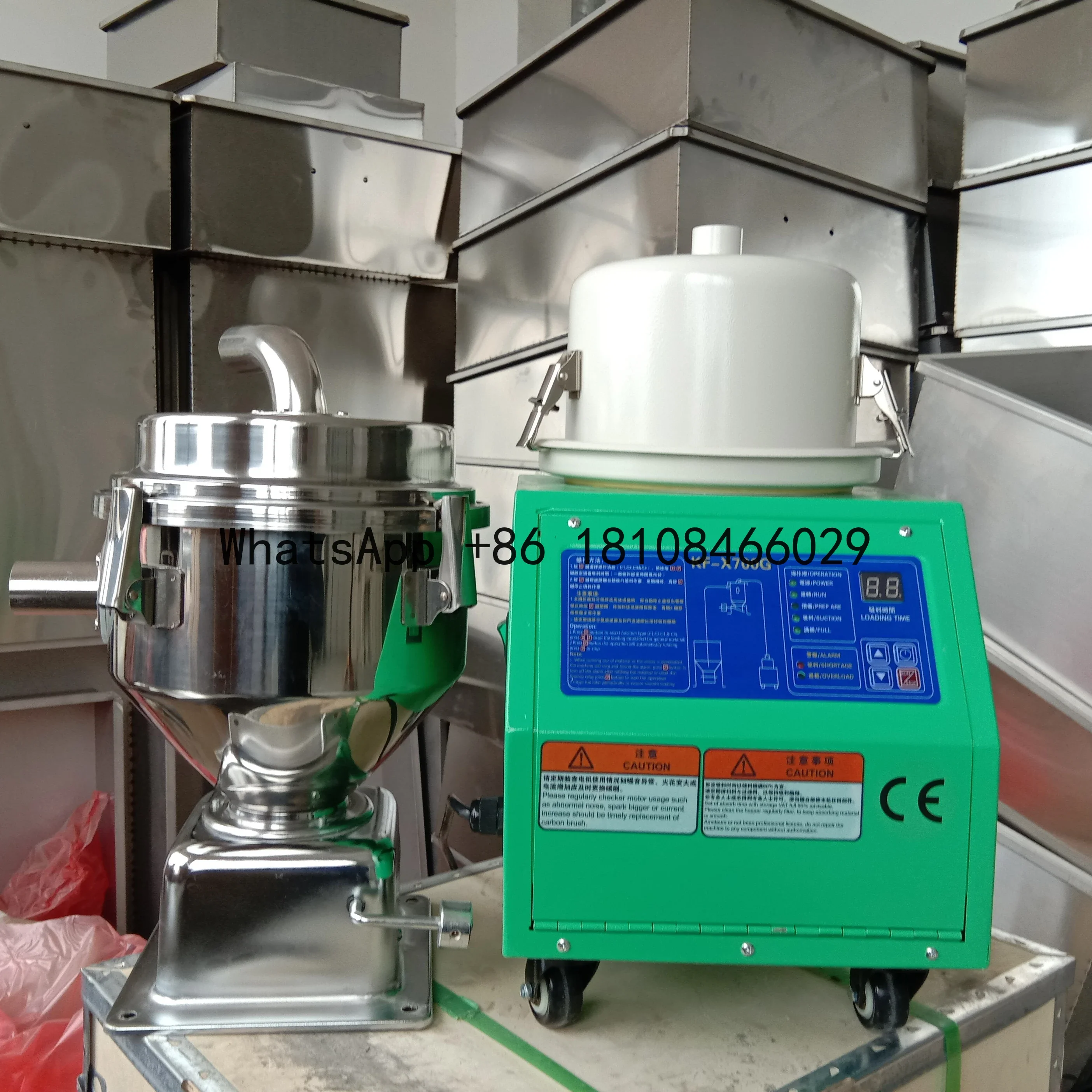 Plastic Feeding Hopper Vacuum Suction Feeder Loader For decant Blowing Molding Machine