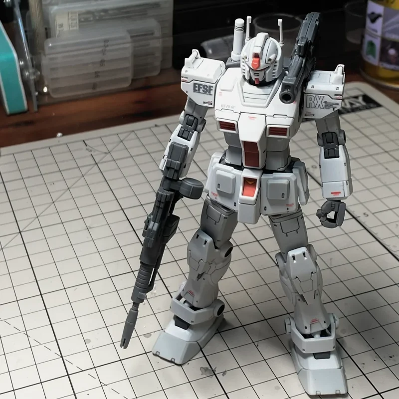 Hot Gto Hg 1/144 Rx-78-2 Das Original-Fabrikmodell mit Standard-Farbverteilung Mech Assembly Model Kit Actionfigur Dekoration Puppe Spielzeug Geschenk