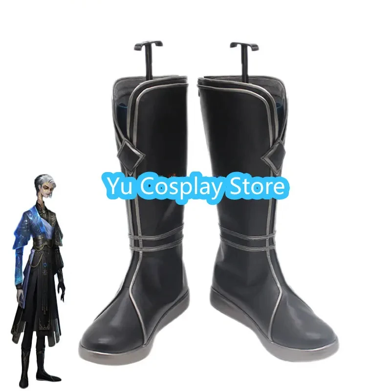 Game Identity V Wuchang Cosplay Shoes PU Leather Shoes Halloween Carnival Boots Cosplay Prop Custom Made