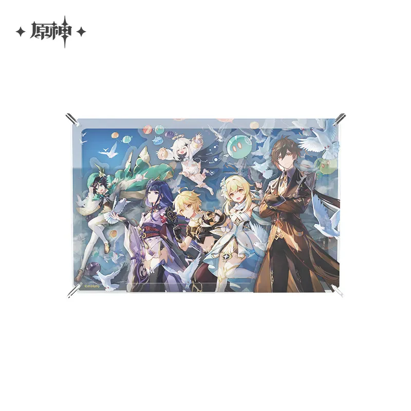 Anime game Genshin impact offizielle Merch Mihoyo Original Jubiläums kollektion Acryl Foto Weihnachten und Halloween Geschenke