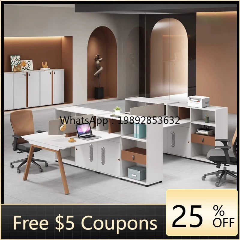 YFY Office Desk Financial Desk and Chair Set Fashionable Modern Company Executive Office
