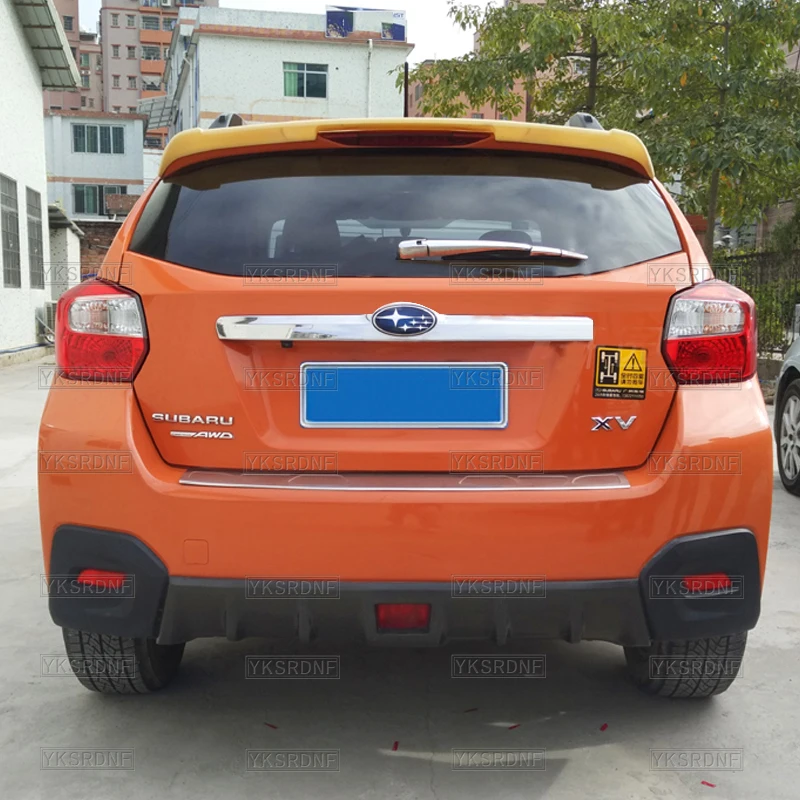 For Subaru XV 2009-2016 High quality ABS Plastic Rear Roof Spoiler Wing Trunk Lip Boot Cover Car Styling