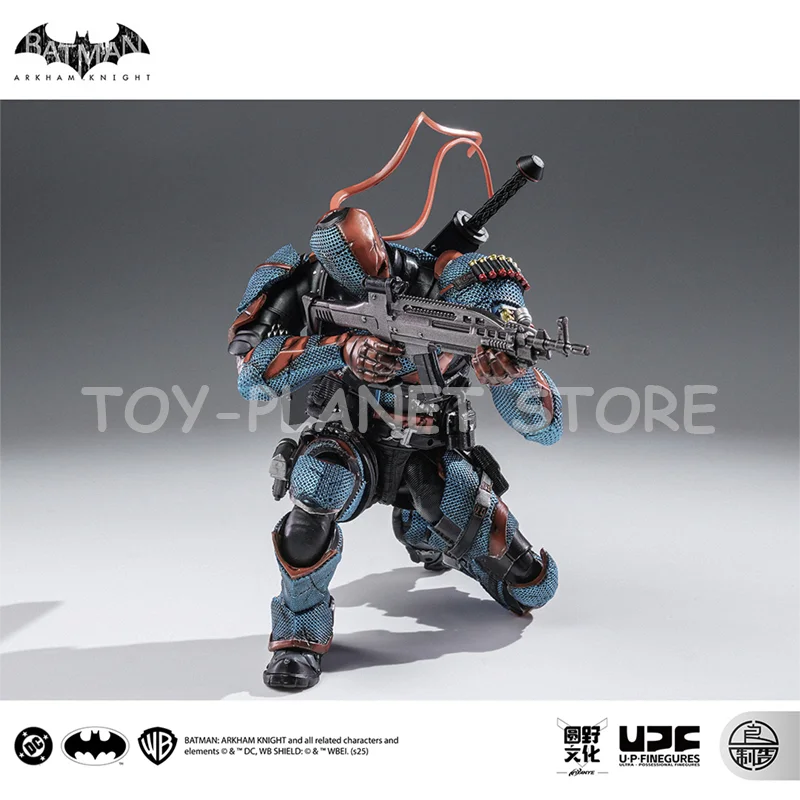 Novo original lpzz brinquedos deathstroke arkham cavaleiro módulo terminado 1/12 dc002 deathstroke ação personalizada anime figura presentes brinquedo