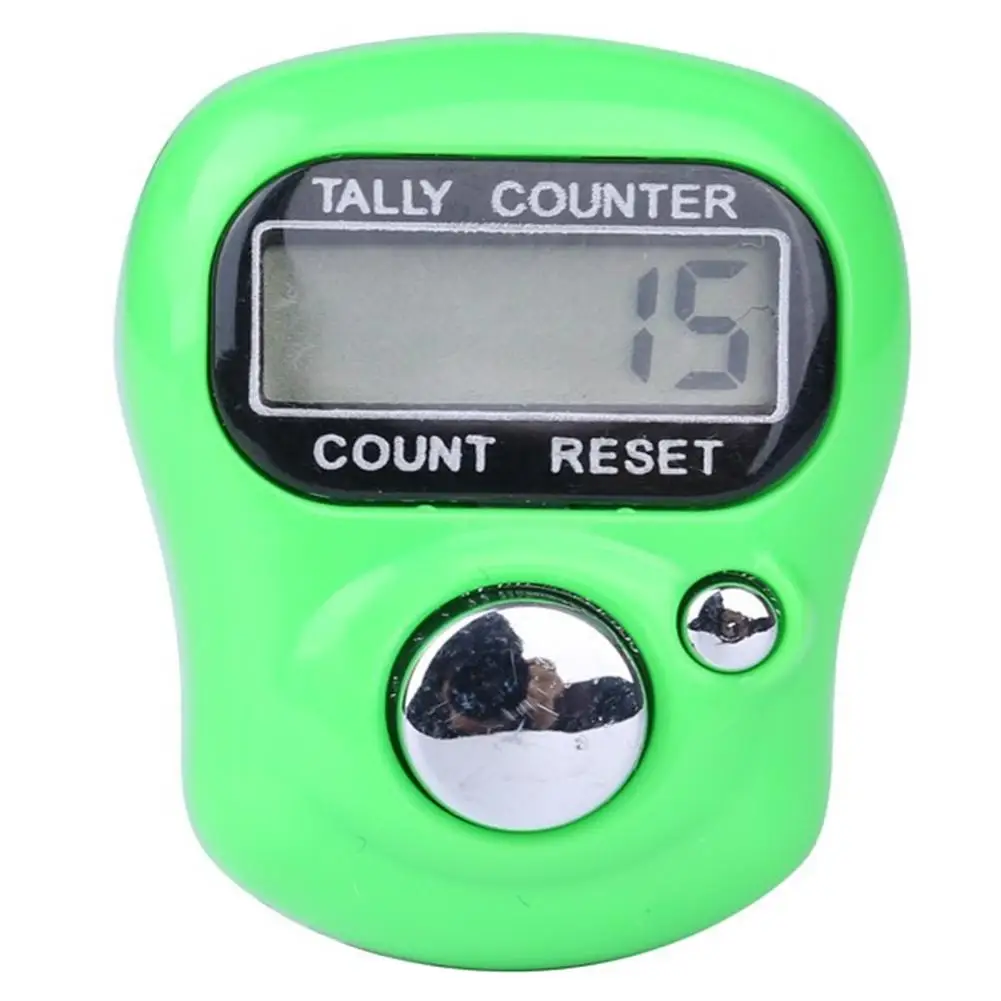 1pcs Digit Lcd Electronic Digital Display Finger Ring Hand Tally Knitting Row Counter Pedometer Gift Random Color Dropshipping