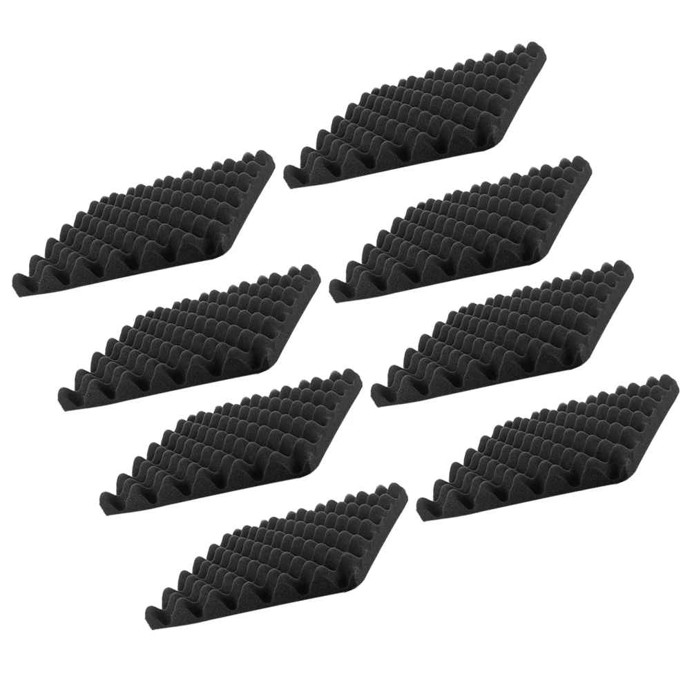 

8pcs Soundproof Insulation Acoustic Wall Panels Noise Reduction Sound Absorbing Foam Blocks For Home Studio Bedroom Theater