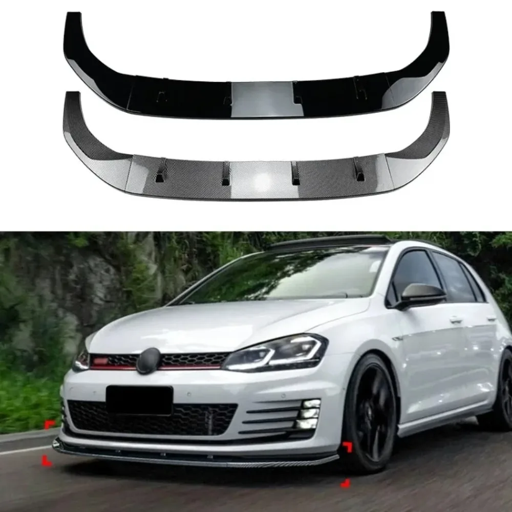 Compatible con Golf 7 High 7 MK7 GTI R Rline 2013-2016, modificación de labio delantero y pala delantera.