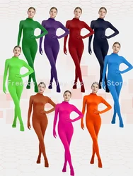 Adult Full Body Zentai Suit kids lady 3-18 years Spandex Second Skin Tight Suits Halloween Party Cosplay Costume Solid Color