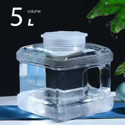 5L Mineral Water Bottle Food Grade PC Water Can Bucket Water Container Water Storage Bucket for Camping Picnic