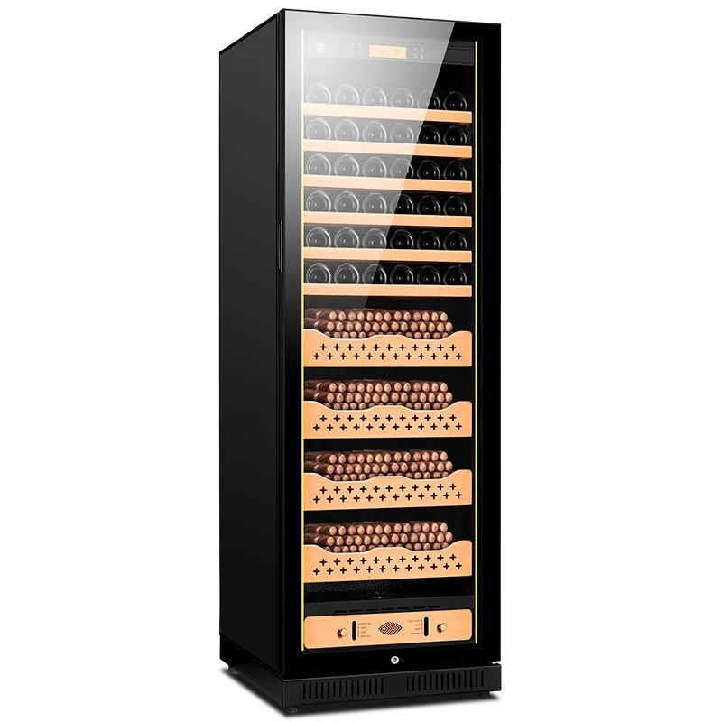 

Wood electric cigar humidor refrigerator large capacity 180 cigar cabinet
