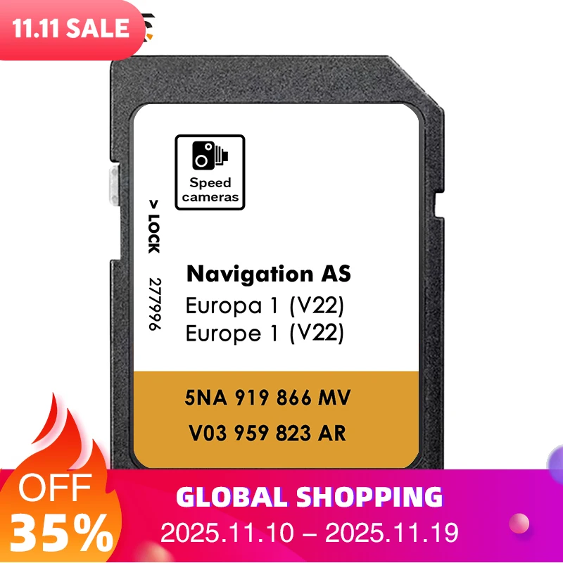 

Новинка для VW Discover Media Navigation AS V19 Map UK Europe 2024 Sat Nav SD Card 32 ГБ