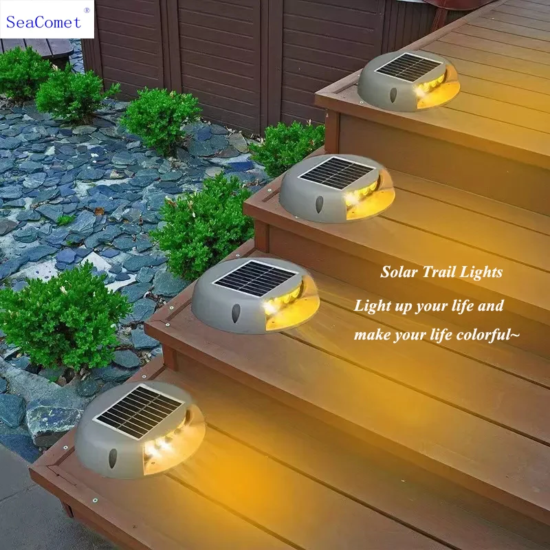 

LED Solar Spot Lamp Outdoor Garden Lights Waterproof Decoration for Patio Stair Fence Balcony Solar Trails Light