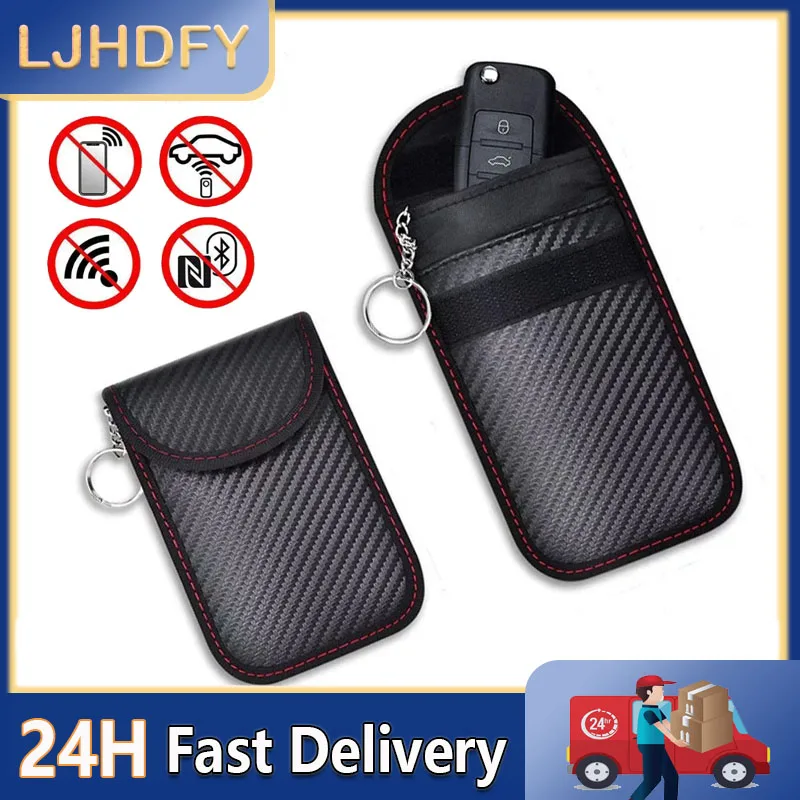 Car Key Signal Shielding Box Faraday Cage Remote Control Package Keyless Rfid Shielding Package Car Accessories