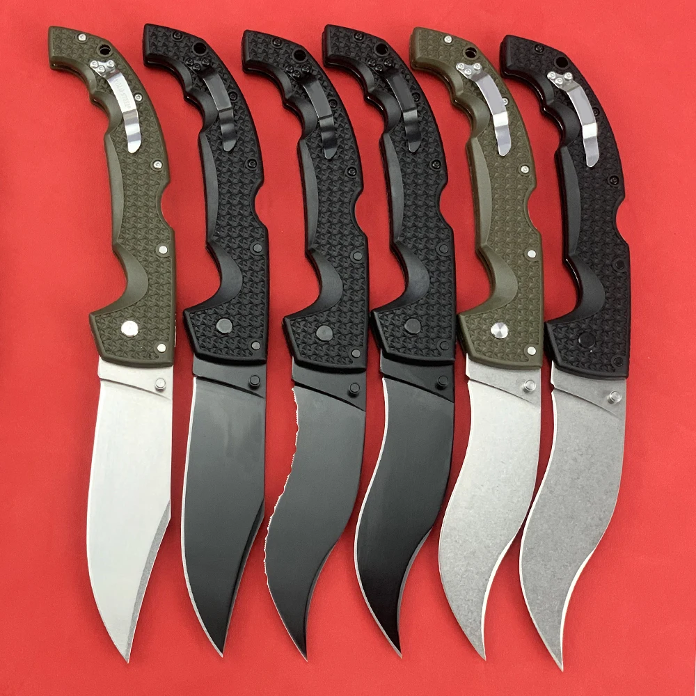 Cold 12.26in Voyager Large Folding Knife 8Cr13Mov Steel Blade Outdoor Military Combat Knife Professional Hunting Knives EDC Tool