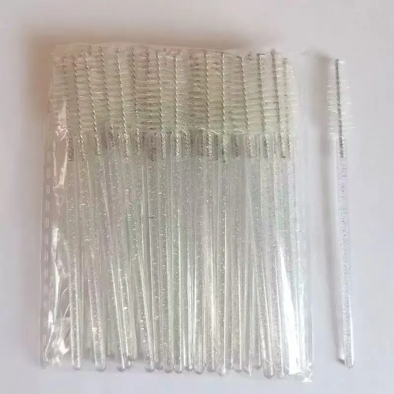 50 stücke Einweg Mascara Zauberstäbe Groß Mascara Wimpern Pinsel Spoolies Make-Up Applikator Wimpern Zauberstäbe Für Wimpern Verlängerung, Eyebr
