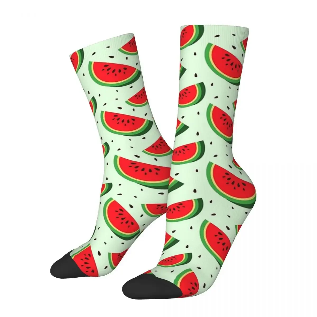 

Cute Watermelon Slices Socks Harajuku Sweat Absorbing Stockings All Season Long Socks Accessories for Man Woman Christmas Gifts