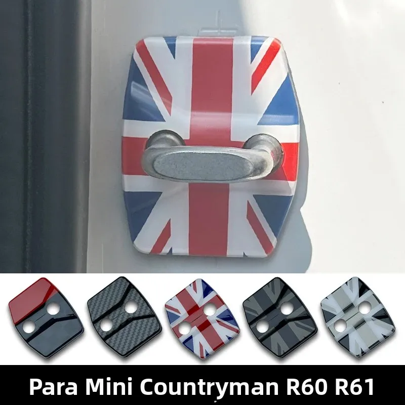 Cubierta protectora de hebilla para cerradura de puerta de coche, antioxidante, para Mini Countryman R60 R61 Paceman, accesorios de estilo para coche