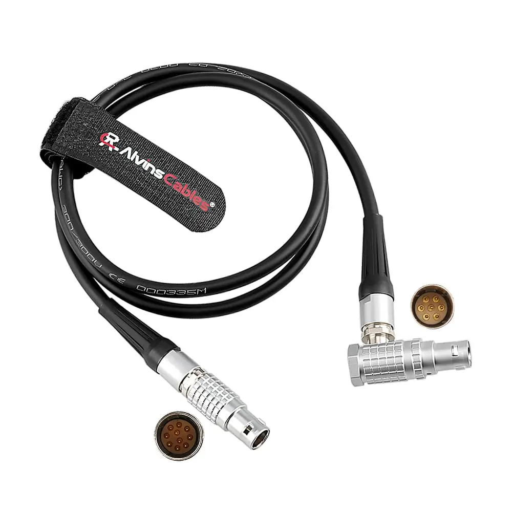 

Alvin's Cables Run Stop Cable for ARRI SMC-1, EMC-1, AMC-1 to Alexa Mini EXT Camera, 10 Pin to Right Angle 7 Pin, Compatible