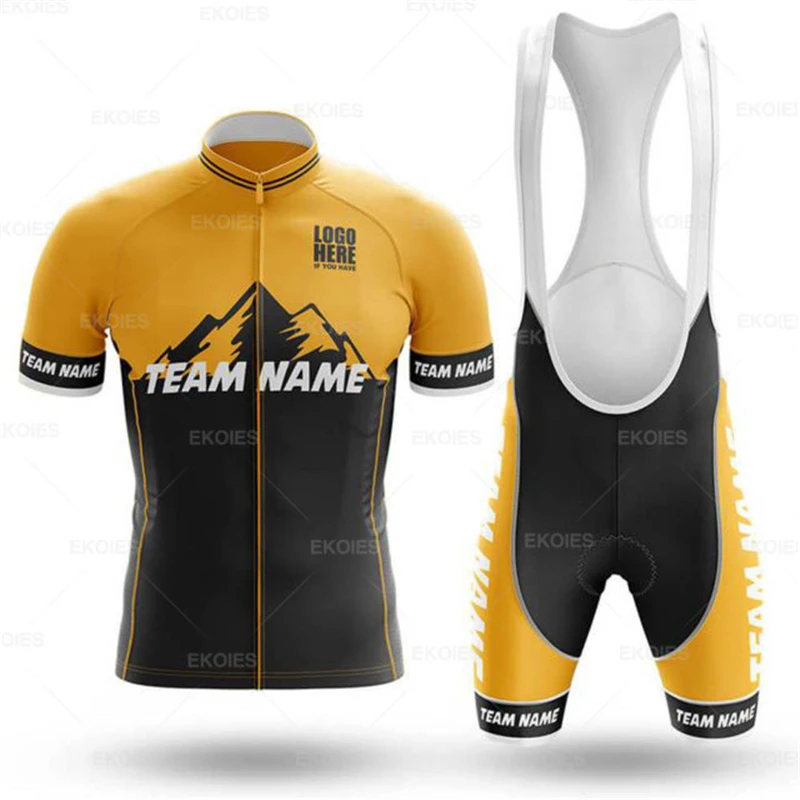 Personalise Customize MTB Bike Clothing Summer Unisex Bicycle Breathable Clothes Professional Customize Team Cycling Jersey Set