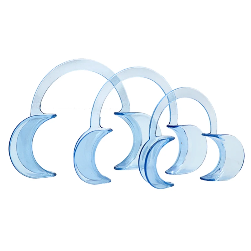 3pcs C-Shaped Dental Cheek Retractors Mouth Opener Teeth Treatment Mouth Opener For Repairing Dentist Supplies