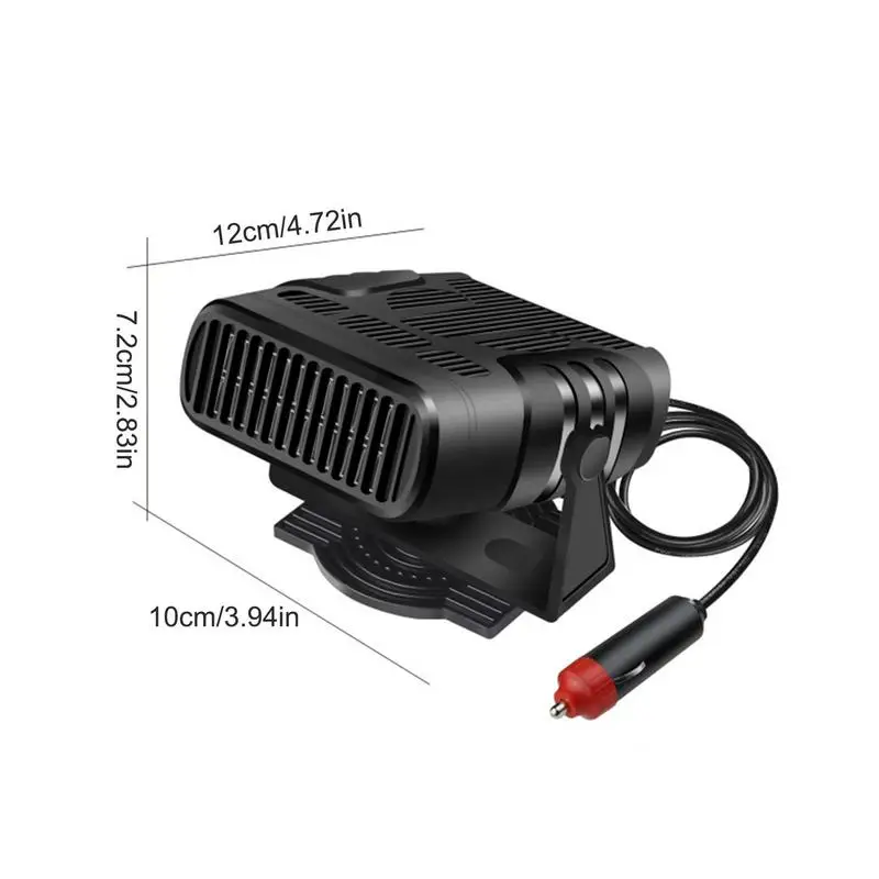 Calentador portátil 2 en 1 para coche, desempañador de rotación de 360 grados, parabrisas de coche, calentamiento rápido, descongelación, 120W/200W, calentador Interior de coche