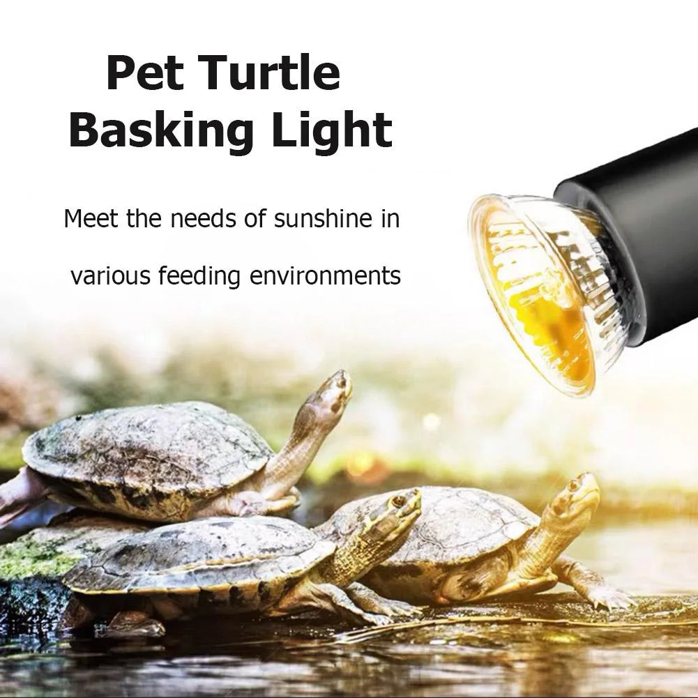 25/50/75W UVA UVB Reptile Lamp Bulb Turtle Basking UV Light Bulbs Heating Light Pet Heat Lamp Amphibians Full Spectrum Sunlamp