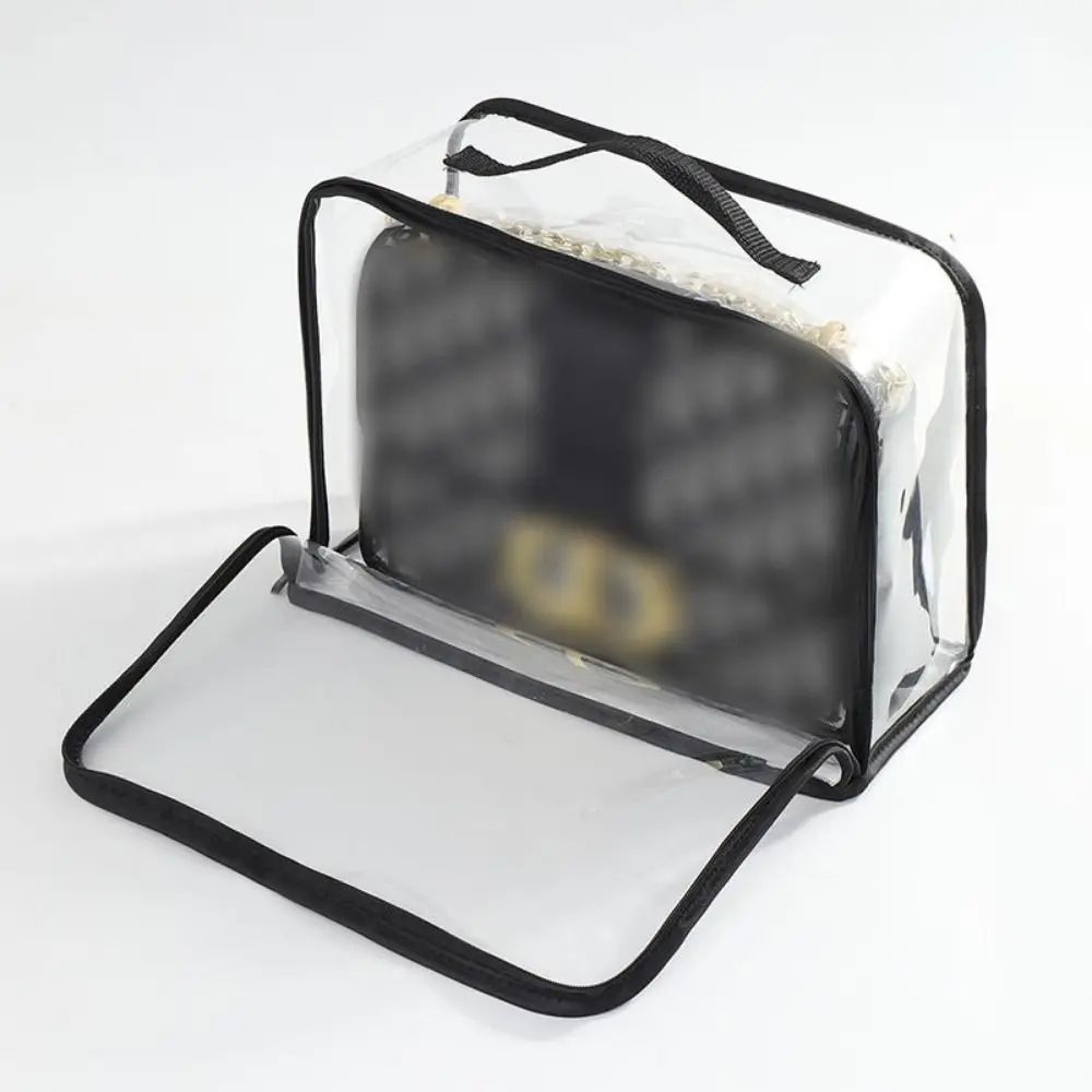 

Sturdy PVC Dust Bags Transparent Moisture-proof Zipper Tote Bag Waterproof Dustproof Cosmetic Makeup Bag Bathroom
