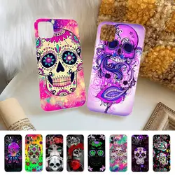 Mexican Catrina Skull Cover Phone Case Silicone Soft for iphone 14 13 12 11 Pro Mini XS MAX 8 7 6 Plus X XS XR Cover