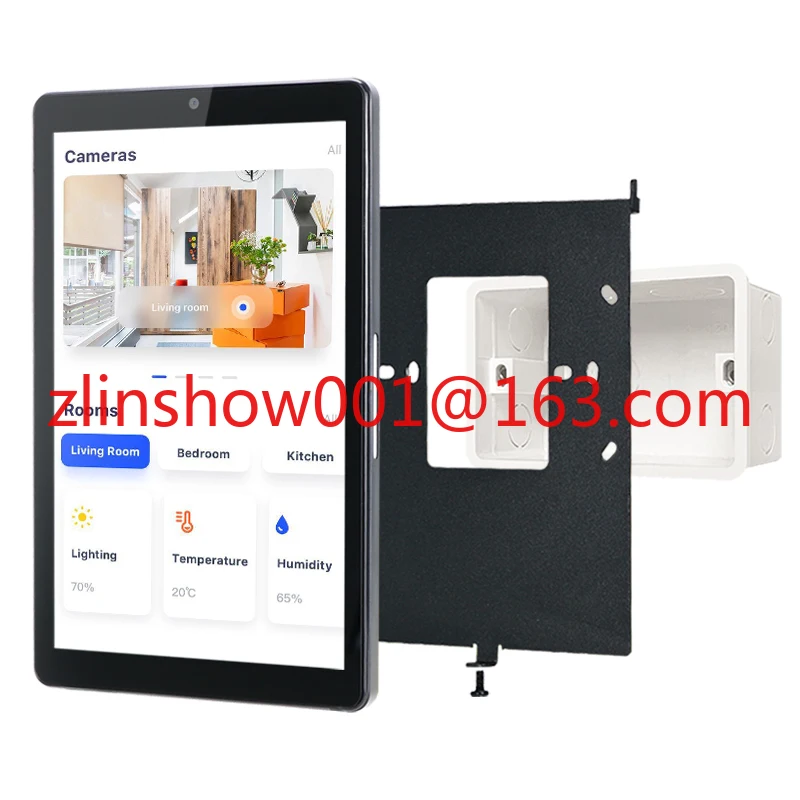 2025 Portworld YC-SM08P 8 Inch 2G/32G Android 11 in Wall Control Switch Smart Home Automation Control Panel