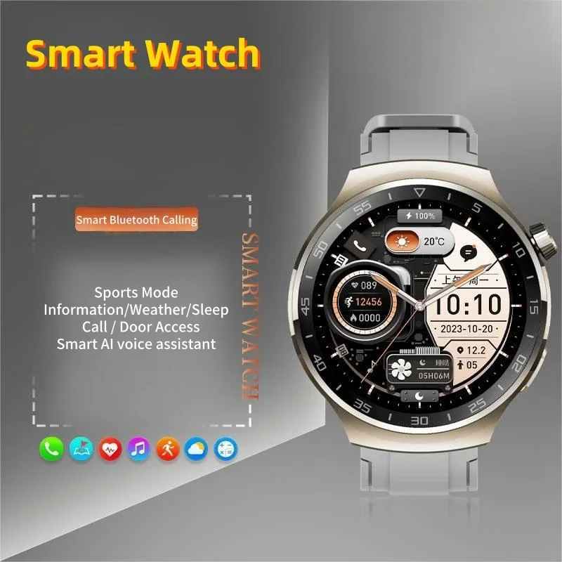 

Умные часы с экраном 1,53 дюйма, Bluetooth, Беспроводная зарядка, голосовой помощник, идеально подходят для занятий спортом и фитнесом, умные спортивные часы