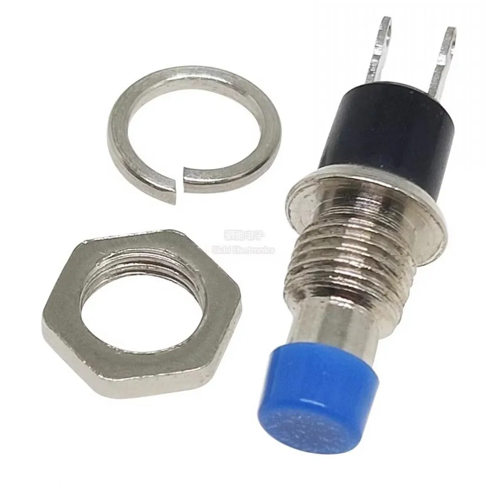 100 pcs 7mm, Mini runder momentaner Druckknopf schalter drücken Sie den Selbst rück stell schalter, normaler weise offen 1no, normaler weise geschlossen 1nc, Mikrosc halter – Detail 6