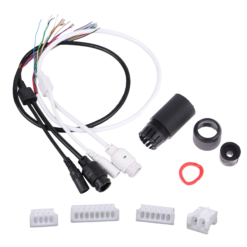 CCCTV POE IP network Camera PCB Module video power cable With, 70cm long, RJ45 female connectors with Terminlas,waterproof cable