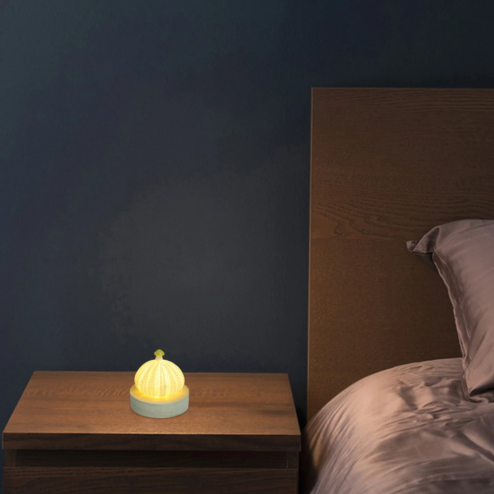 

Mushroom Night Light Creative Shell Design USB LED Mini Lamps Warm Light Bedroom Living Room Study Child Glow in Dark