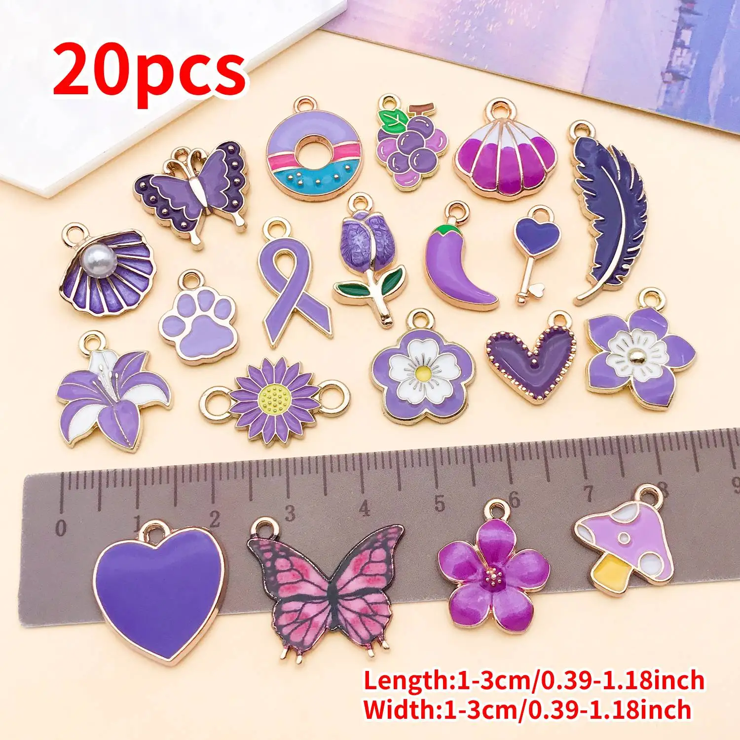 10/20pcs Enamel Charms Alloy Various Styles Pendants For DIY Bracelets Necklaces Earrings Jewelry Making Accessories Supplies image 6