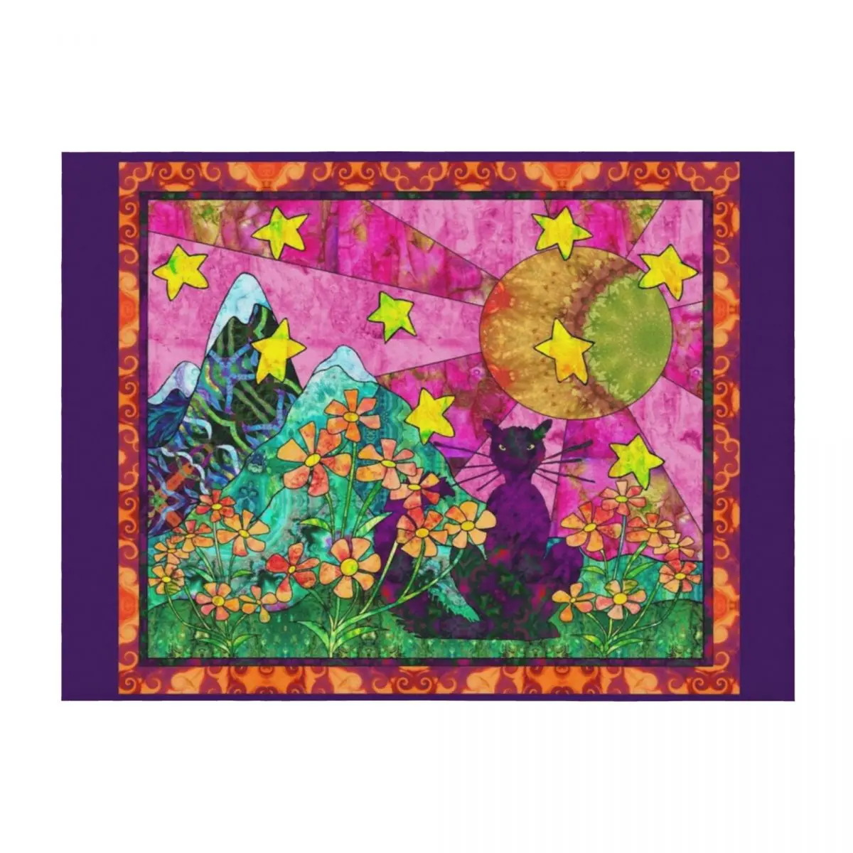 

Hunting In The Garden Throw Blanket Blankets Sofas Of Decoration for winter Baby Winter beds Blankets