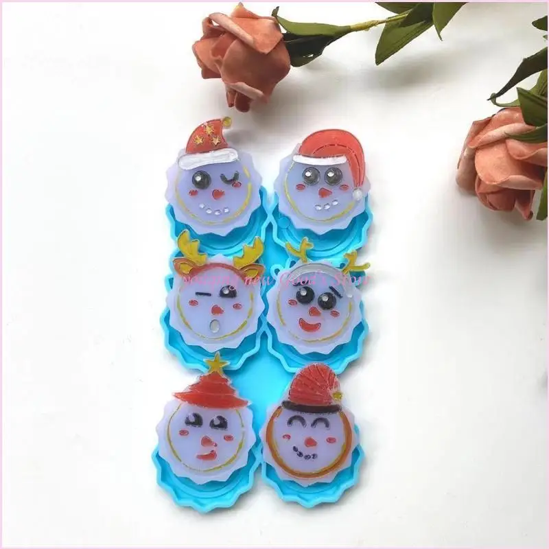 

57QA Santa Phone Grip Epoxy Resin Mold Mount Holder Silicone Mould