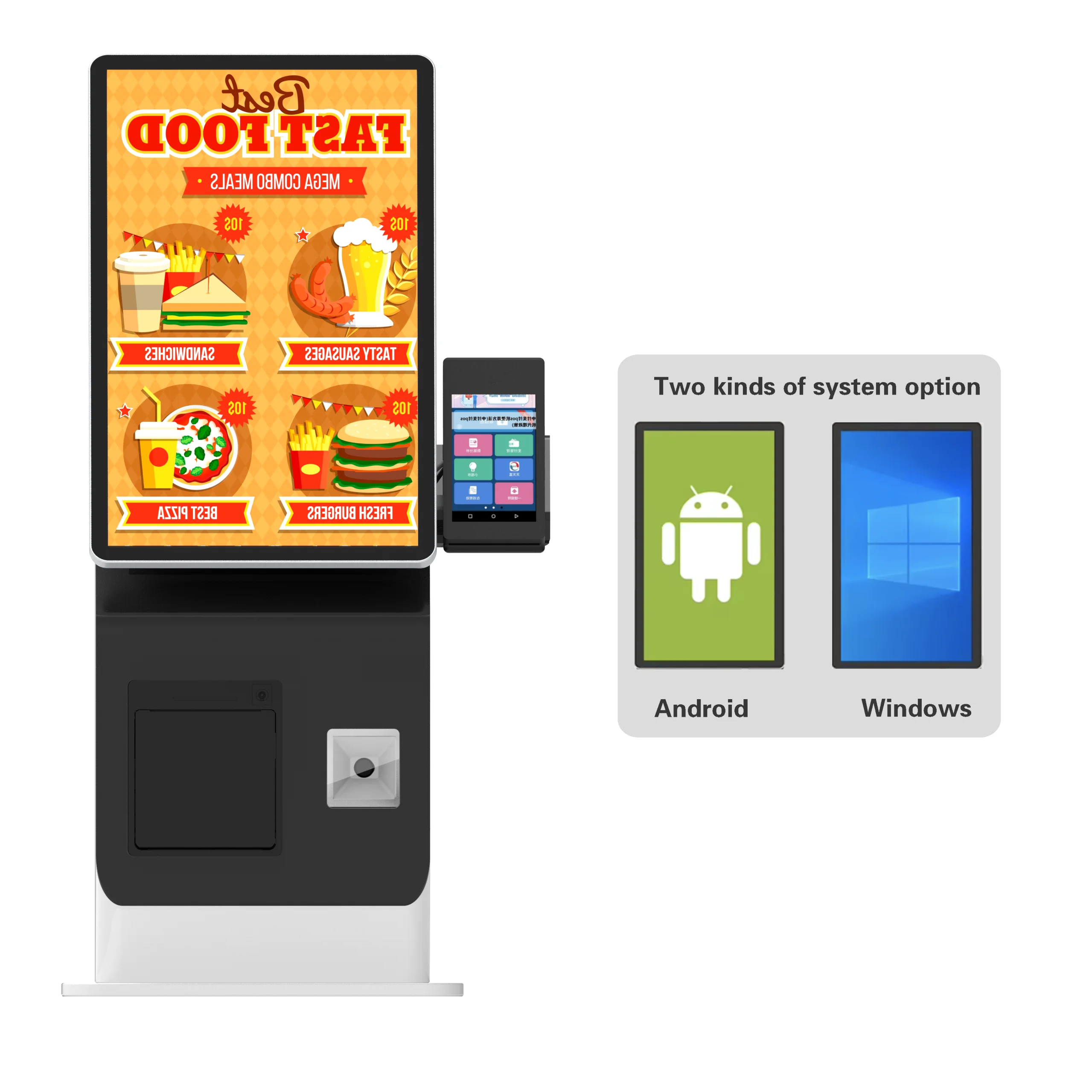 Kiosk Terminal Supplier Self Service Order Machine Payment Kiosks Food Menu Ordering Kiosk Wholesale Custom Retail Order
