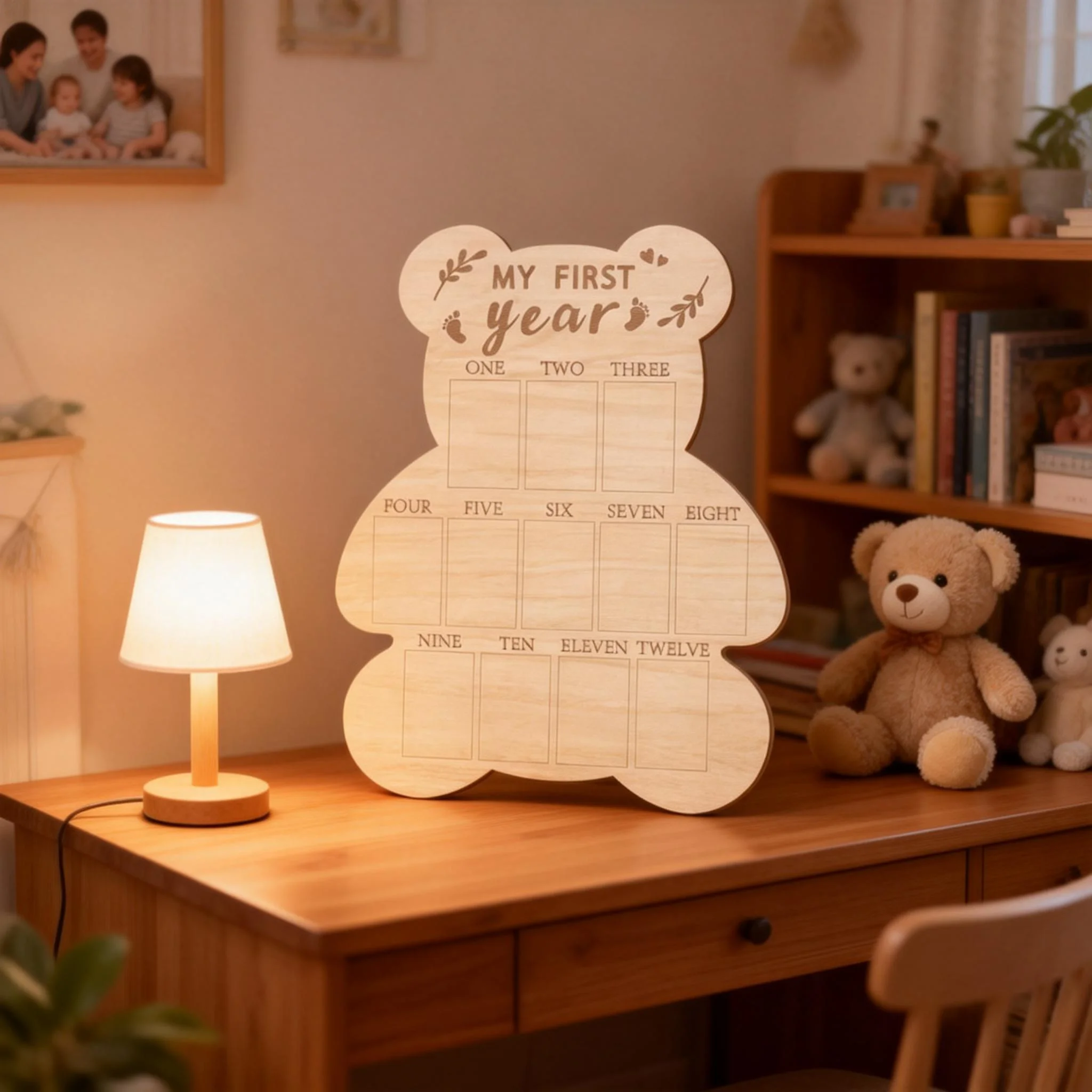 My First Year Photo Display Wo - Frame Display Wood ulasan dan harga