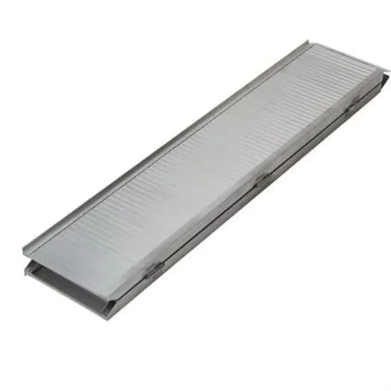 Aluminum ramp for household temporary motorcycle wheelchairs. Material: Aluminum