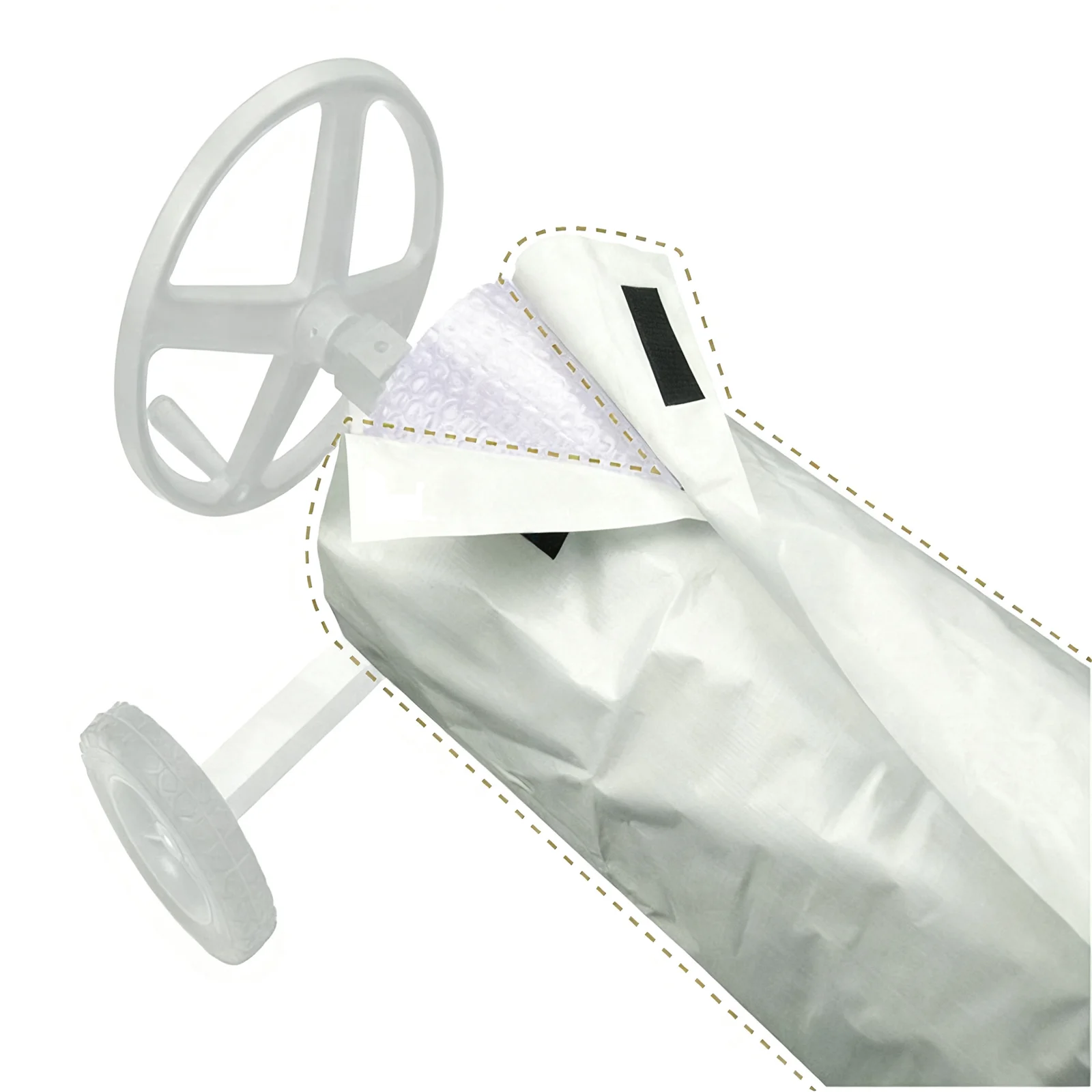 Dust Cover Solar Pool Blanket Pool Cover Outdoor Weather Resistance Waterproof Silver Coated