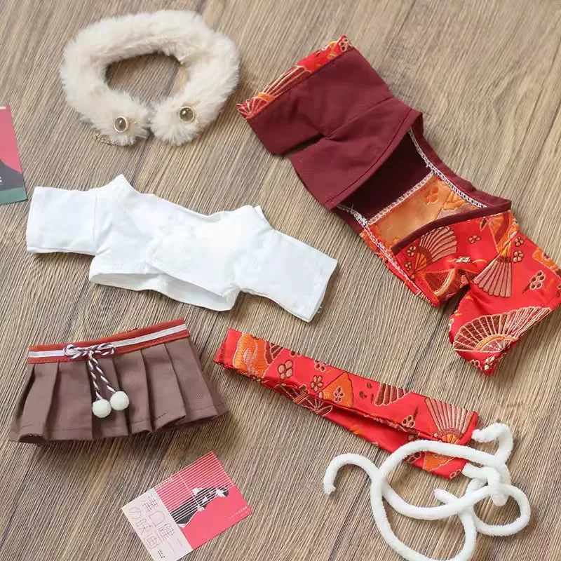 Original hübscher Junge Herbst fest Kimono Anzug für 20cm Puppe Spielzeug rote Kleidung Kostüm Cosplay Geschenk niedlich schön b