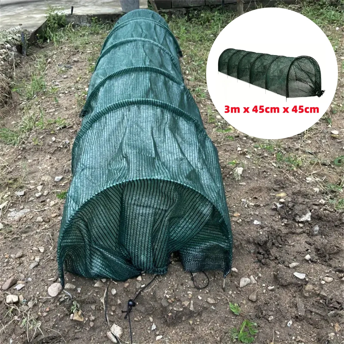 

Маленькая арка длиной 3 м, теплица, защита от насекомых, защита от птиц, солнцезащитная сетка для овощей, портативная сетка для выращивания садовых цветов и растений