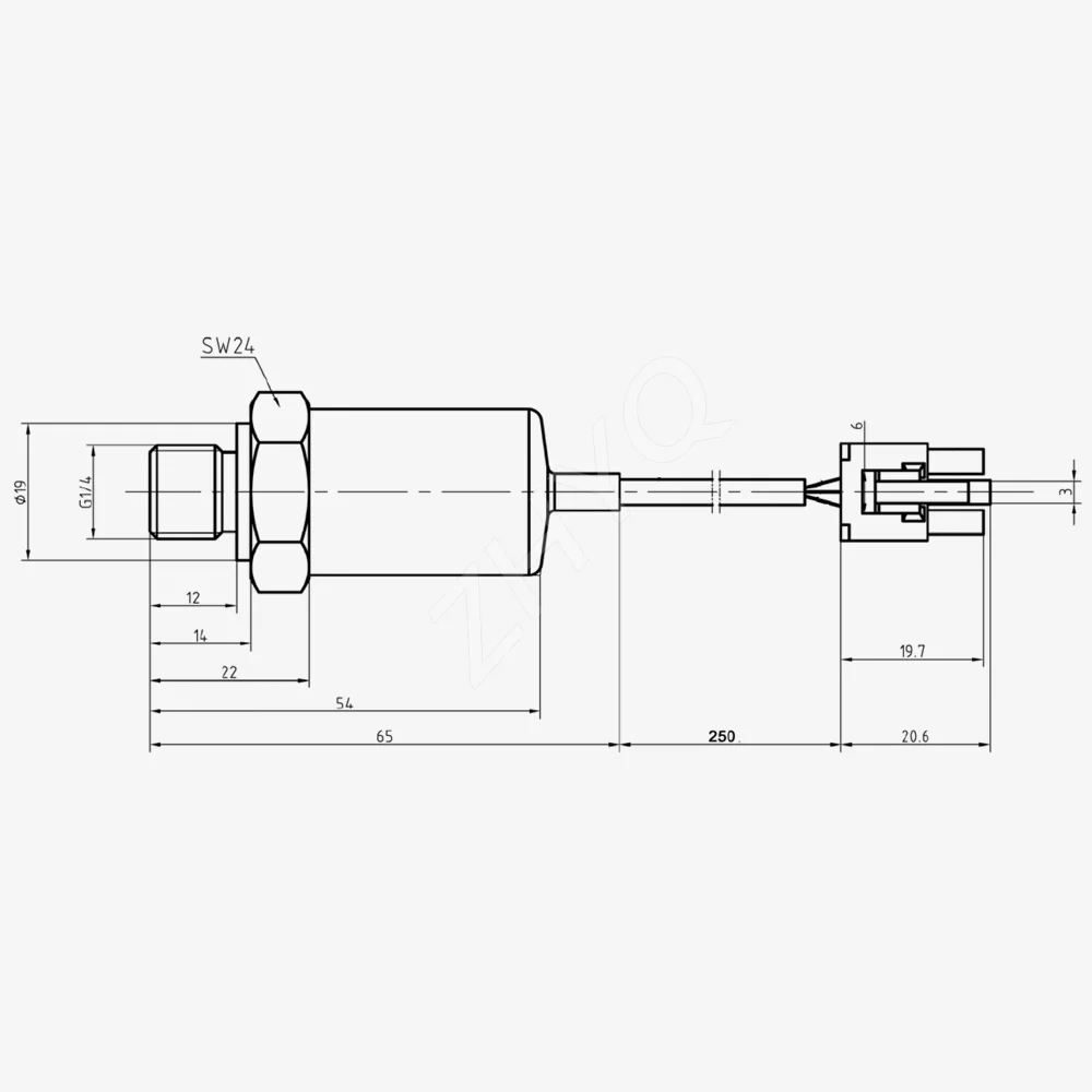 Picture 4: Automotive Fuel Cylinder Pressure Transmitter Sensor SS316 Material IP65