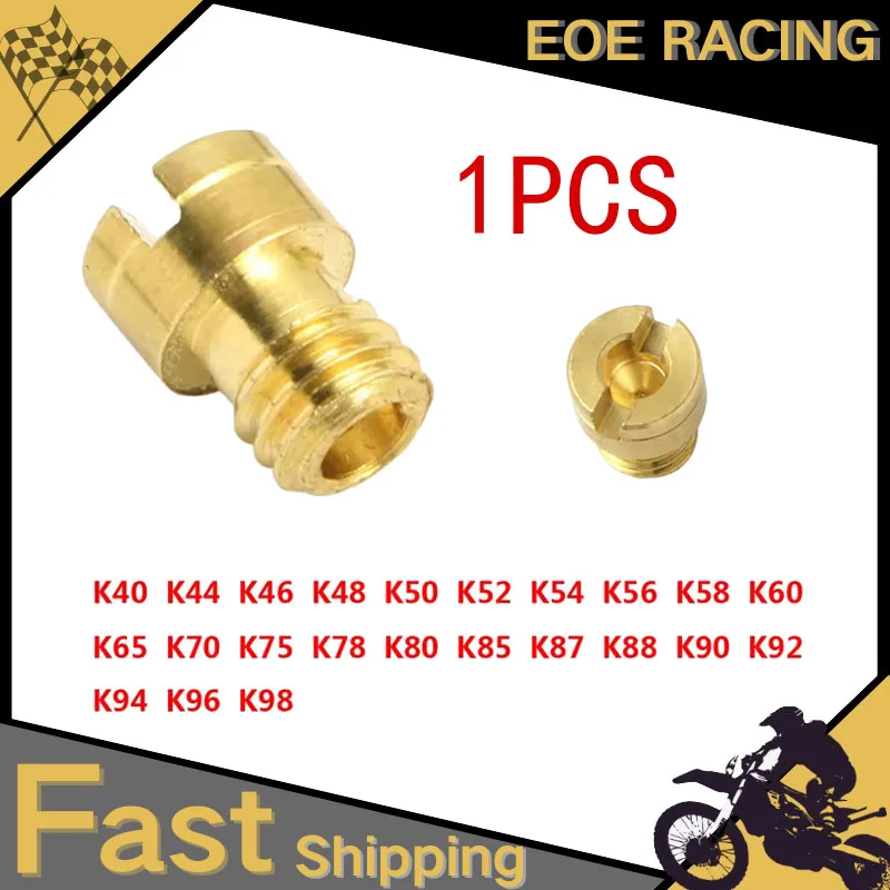 

1PCS For M4 GY6 49cc 50cc 80cc 100cc 125cc CVK 24 26 PZ19 139QMB 139QMA 40#-98# 4-Stroke Scooter Carb Nozzle Carburetor Main Jet