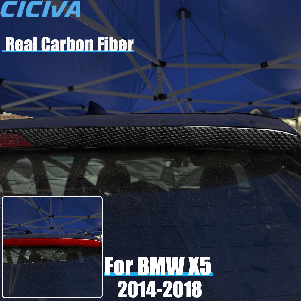 

Real Carbon Fiber Car Accessories Rear Taillights Surround Trim Cover Soft Sticker For BMW X5 F15 2014 2015 2016 2017 2018