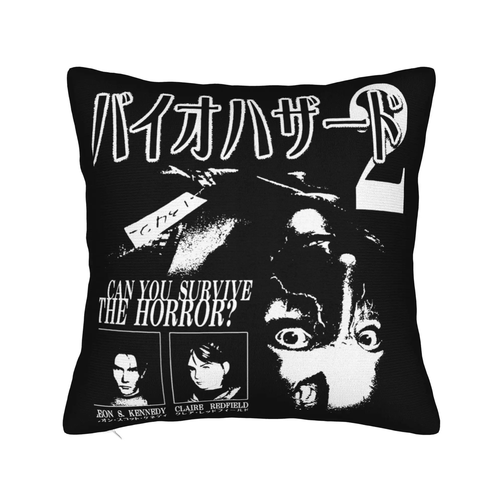 Leon Video Games Kennedy Survival Pillowcase Soft Cushion Cover Decor Residents Evils Throw Pillow Case Cover Home Square 40*40