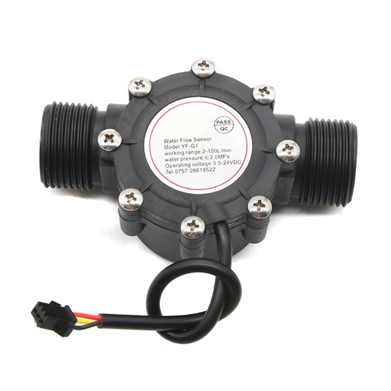 DN25 Water Flow G1 External Threaded Water Sensor Liquid Flowmeter Water Fluidmeter for Water Heater Pool M4YD