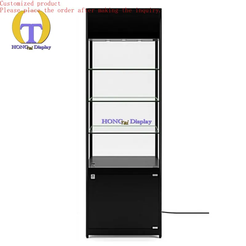 

Custom.Tall Commercial Showcase Luxury Showcase Perfume Showcase Display Hot Sale Corner Cabinet for Curio Collections Display
