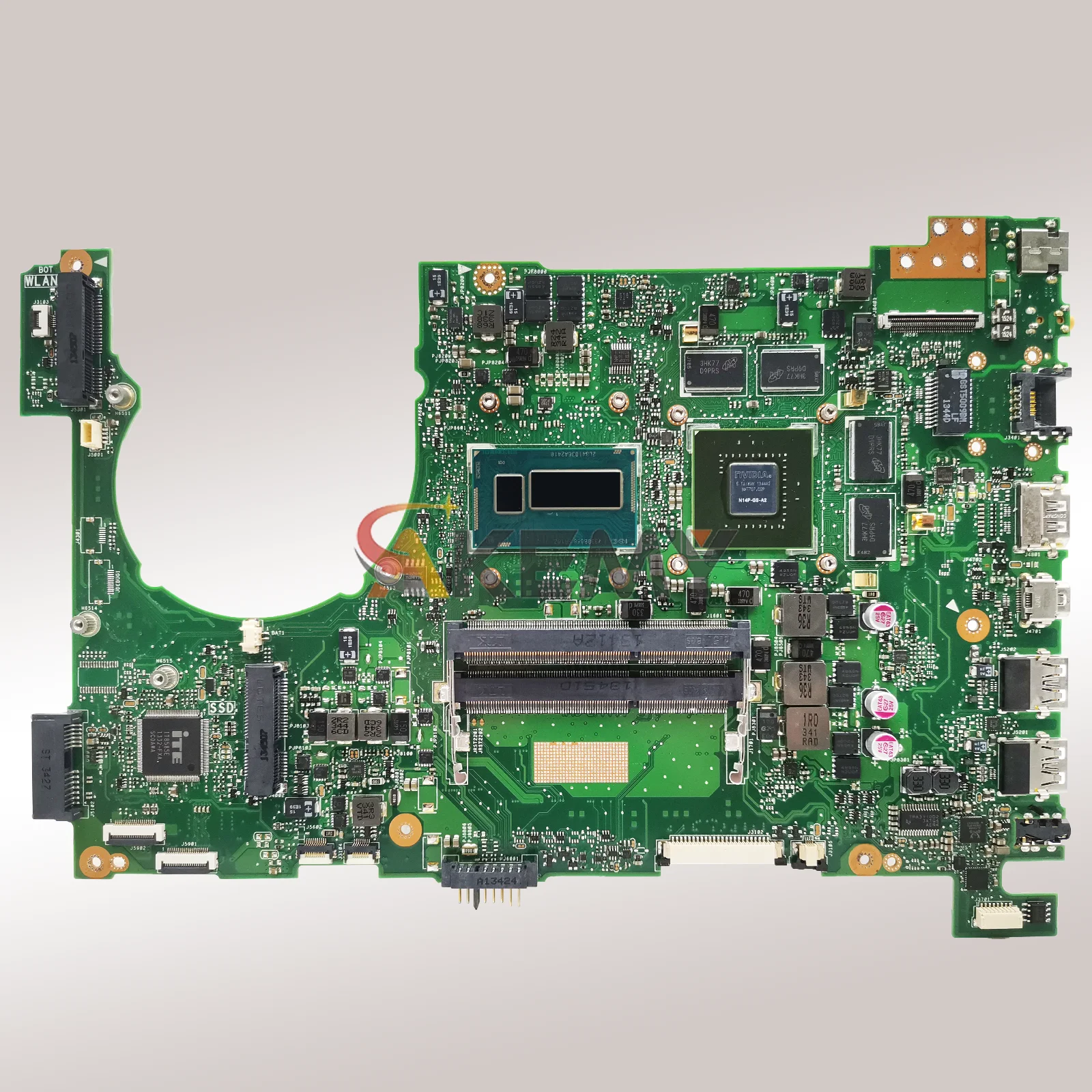 N550LF اللوحة الأم للكمبيوتر المحمول ASUS ROG N550L Q550L N550LF اللوحة الرئيسية للكمبيوتر المحمول مع وحدة المعالجة المركزية i3 i5 i7 100% اختبار موافق الشحن السريع stk