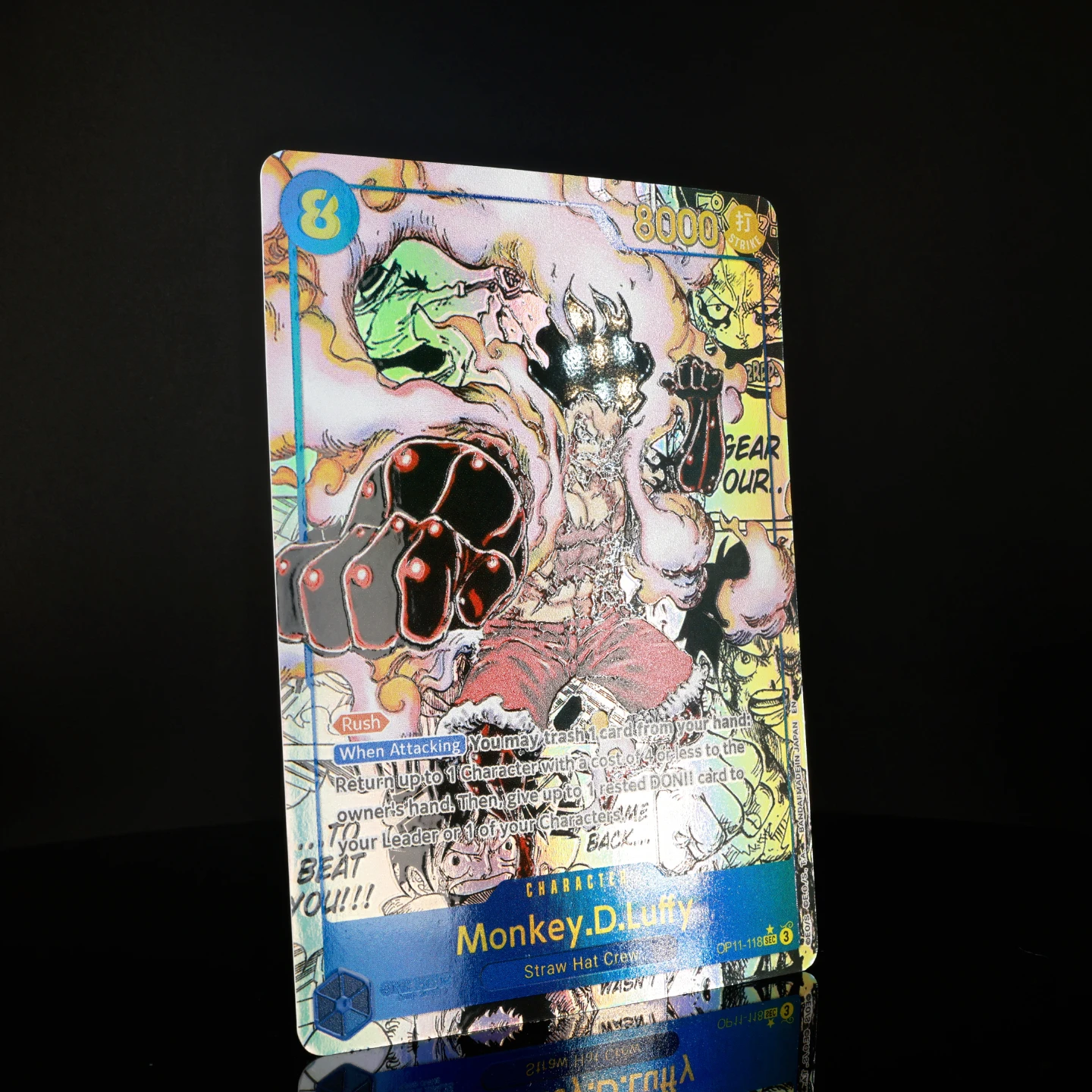 One Piece TCG OPCG English Luffy Manga Card OP11-118 Luffy 8 Cost