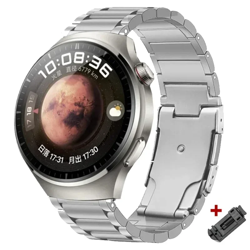 Bracciale a maglie in titanio di lusso da 22 mm per Huawei Watch 4 Pro/4/3 Pro/GT4/3 Pro 46MM cinturino per orologio definitivo per Amazfit GTR 4/3/2 Band